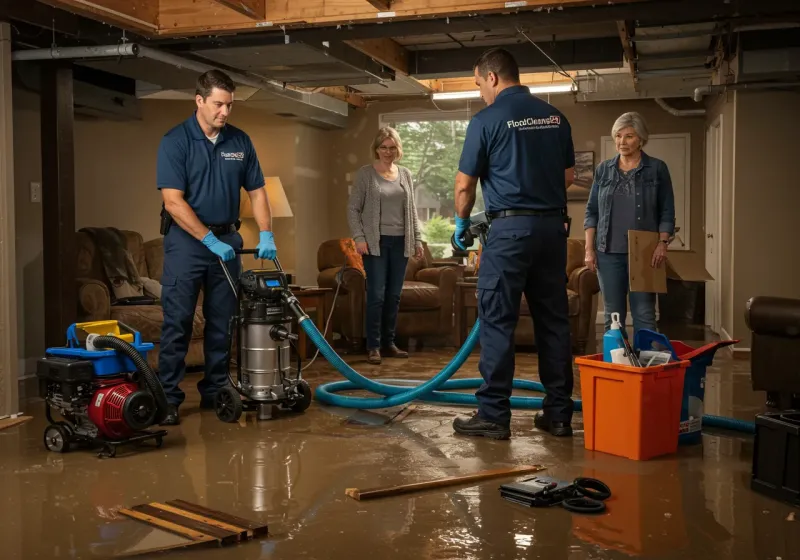 Basement Water Extraction and Removal Techniques process in Koontz Lake, IN